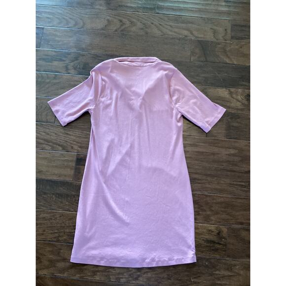 J. Crew Women's Short Sleeve Perfect Fit V-Neck Polo Dress Pink Size Large‎ - Picture 5 of 9